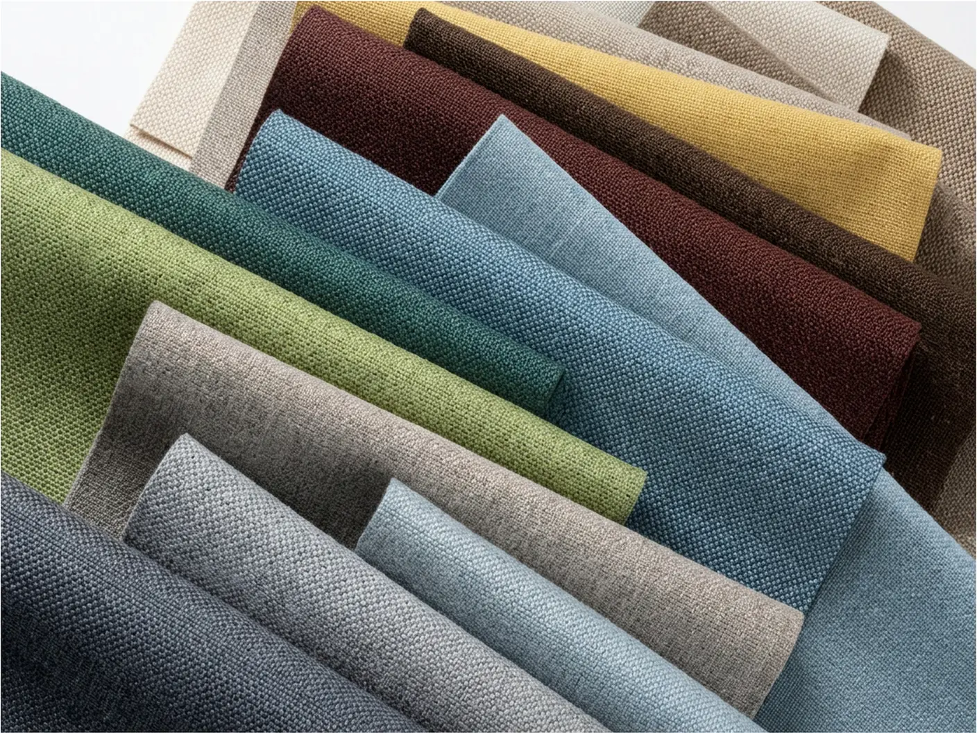 Solution-dyed outdoor fabric rolls in solid colors