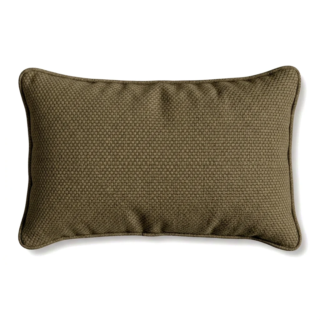 RAW CANVAS outdoor lumbar pillow